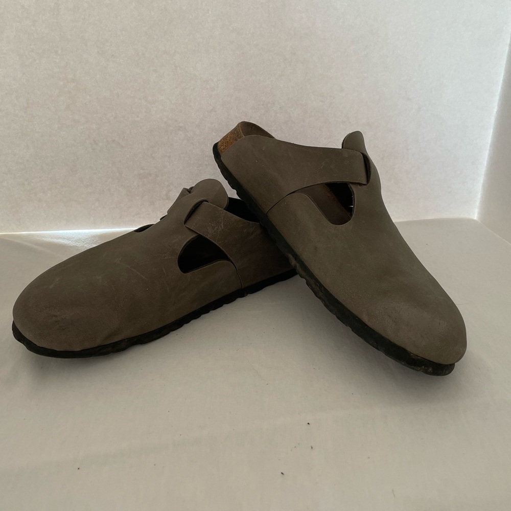 Birkenstock Betula Grey Leather Clog 41